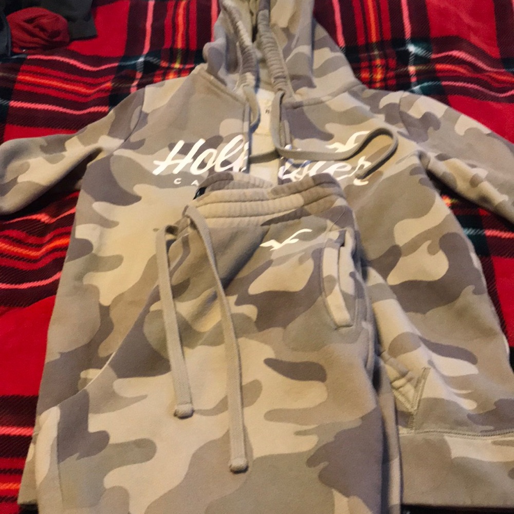 Hollister jogger hoodie set